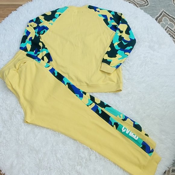 Civilized Camo Bear Men's Sweat Suit Size Pants 3XL Top 2XL - Picture 10 of 14